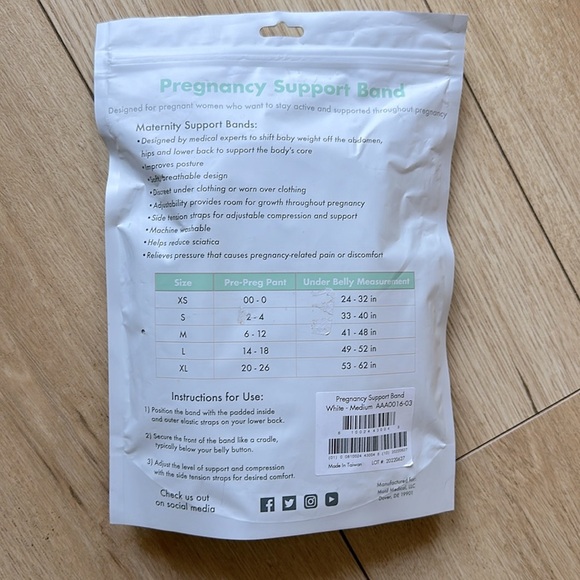 Motif | Pregnancy Support Band | White | Medium - Picture 2 of 2